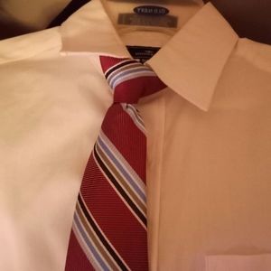 Docker's Button Up w clip on Tie